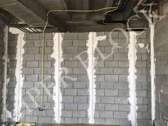 کروم بندی جهت یک گچه کردن بلوک سبک لیپر